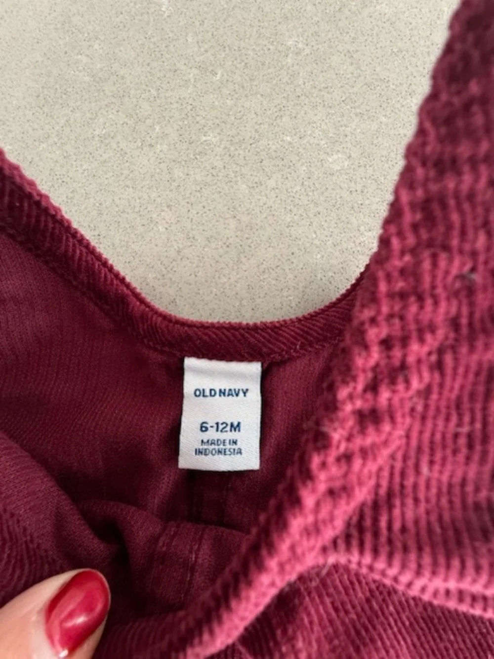 NWT/NWOT Baby Old Navy 6-12M Dark Wash Denim Jean Jacket & Maroon Dress
